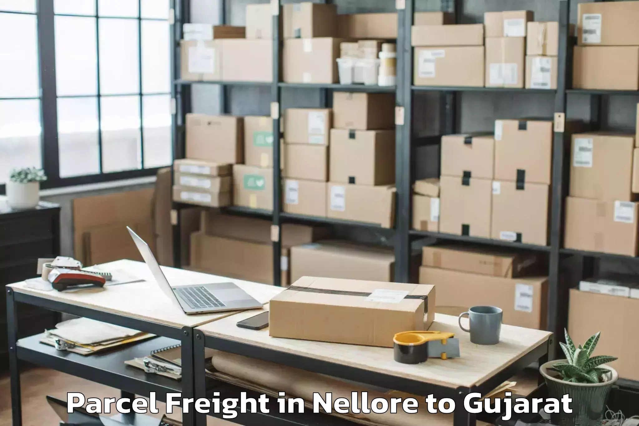 Nellore to Dharmsinh Desai University Nad Parcel Freight